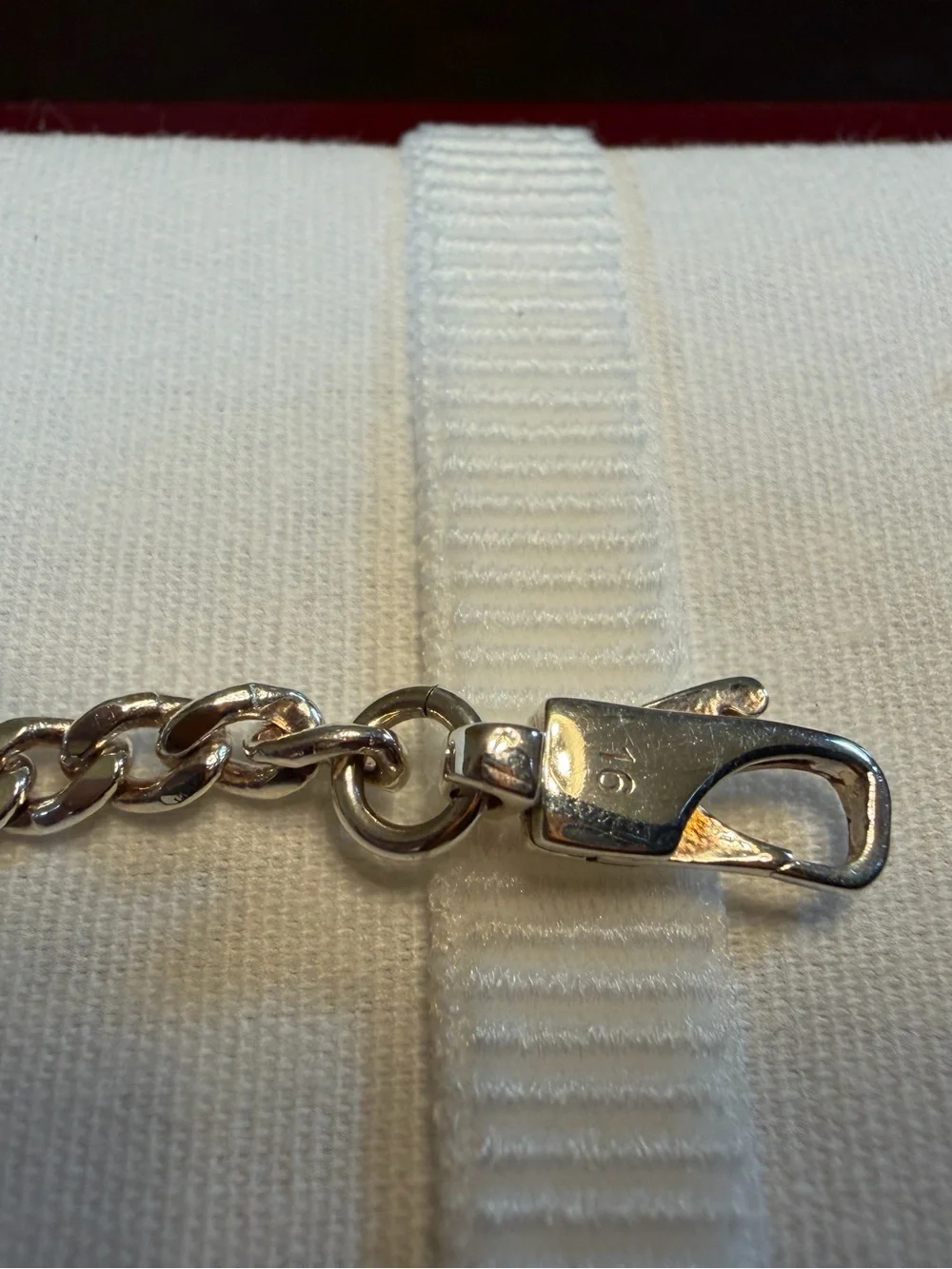 New Authentic Gucci Logo Silver 925 Bracelet 6 Inches - Picture 10 of 11
